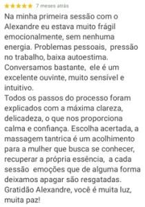 Depoimento sobre Massagem Tantrica 19